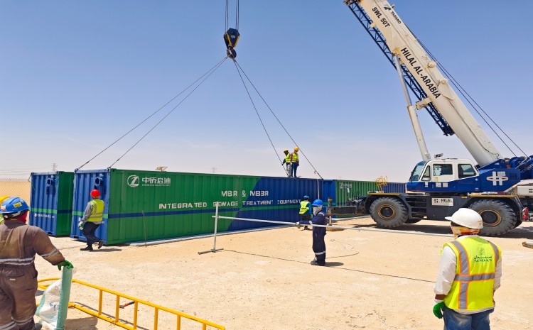 出口沙特mbr一体化污水处理设备项目
